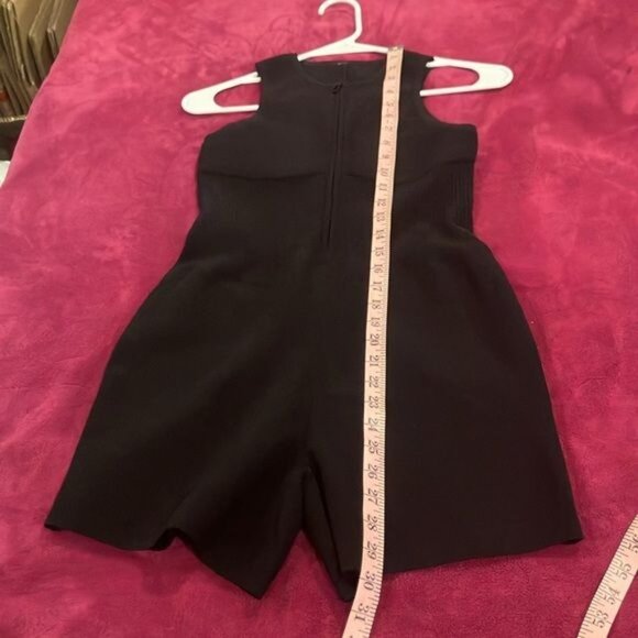Lululemon Tight-Fit Knit Bodysuit One Piece Romper Contouring Black Size S - Picture 7 of 10